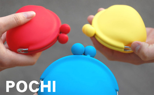 シリコン製がま口コインケース「POCHI(ポチ)」