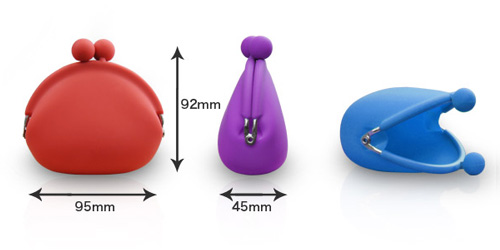 シリコン製がま口「POCHI(ポチ)」の大きさ